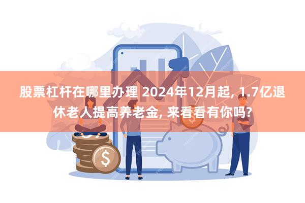 股票杠杆在哪里办理 2024年12月起, 1.7亿退休老人提高养老金, 来看看有你吗?